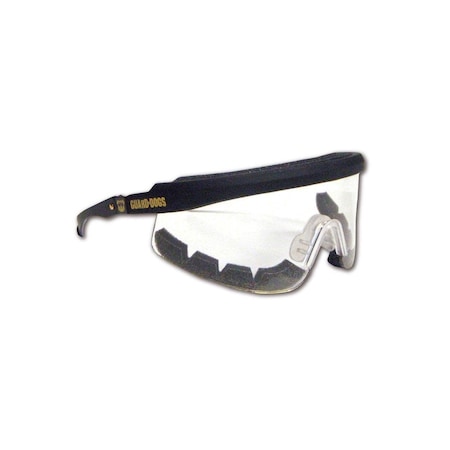 Encon Safety Safety Glasses, Yes, Clear Lens, Black Frame, 1 PR 331-11-01